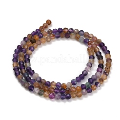 Natürliche lila Fluorit Perlen Stränge&nbsp;GG-CBA753B-A01-3mm