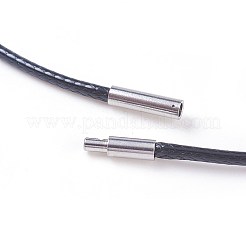 Fabrication de collier en corde de polyester ciré&nbsp;LS-MAK-I011-05-A-01