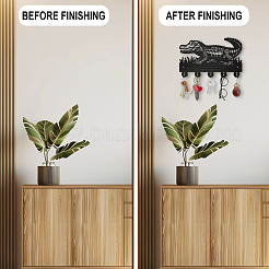 Настенные вешалки из дерева и железа HJEW-WH0055-074