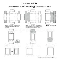Крафт-бумага складной коробки CON-WH0010-01C-D