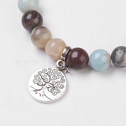 Natürlichen Edelstein Stretch-Armbänder&nbsp;BJEW-JB03771