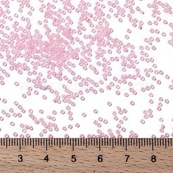 MIYUKIラウンドロカイユビーズ  日本製シードビーズ  （rr530)ピンクセイロン  15/0  1.5mm  穴：0.7mm  約27777個/50g&nbsp;SEED-X0056-RR0530