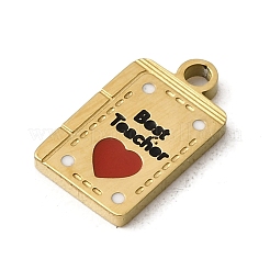 День учителя 304 эмалированные подвески из нержавеющей стали STAS-I336-20G