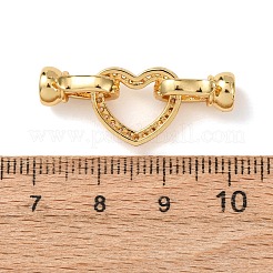 Fermoirs repliables en laiton micro pave zircone cubique transparente&nbsp;KK-D259-02A-G
