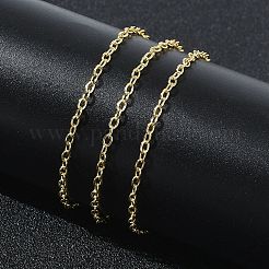 Colliers à chaîne en laiton de 2 mm pour femmes&nbsp;KK-CBA2293-01G