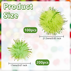 300 Stück weicher Pomponball aus Kunstfuchsfell&nbsp;DIY-OC0013-89