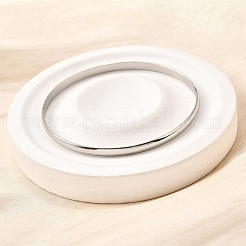 Простые браслеты из нержавеющей стали 304 для женщин&nbsp;LS-BJEW-V004-02A-P