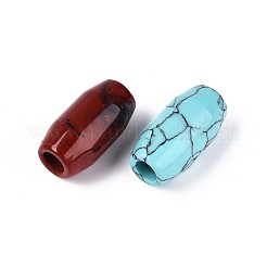 Европейские бусины из натуральных и синтетических камней G-T142-68