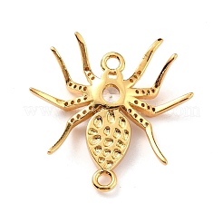 Charms connettore in ottone placcato cremagliera con micro pavé di zirconi cubici&nbsp;KK-F833-05G