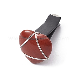 Проволочные зажимы для вентиляционных отверстий автомобиля в форме сердца из натурального драгоценного камня&nbsp;JEWB-BR00139