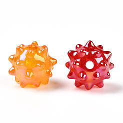 Ab-покрытие непрозрачные акриловые бусины&nbsp;X-JACR-T003-02