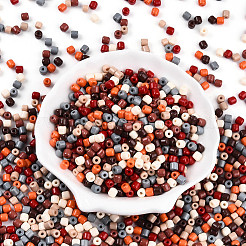 Непрозрачные цветные стеклянные бусины&nbsp;SEED-N007-17B