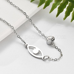 201 браслет-цепочка из нержавеющей стали BJEW-H205-01B-P