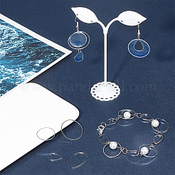 80шт 4 стильных латунных соединительных кольца KK-SC0002-85