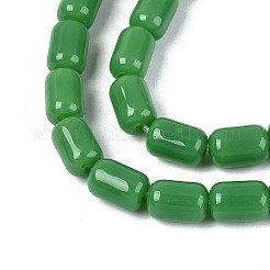 Chapelets de perles en verre opaques&nbsp;GLAA-T028-14P-04