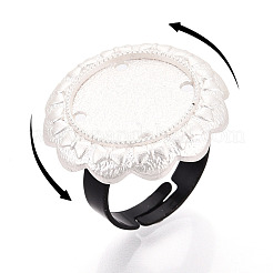 Основание чашки из цветочного сплава и железного безеля с вращающимся подносом&nbsp;MAK-T012-07S