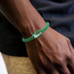 Плетеные браслеты из хлопкового шнура&nbsp;FS-WG5D436-01