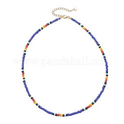 3 шт. Круглое ожерелье из бисера из стекла двух цветов&nbsp;NJEW-JN05908