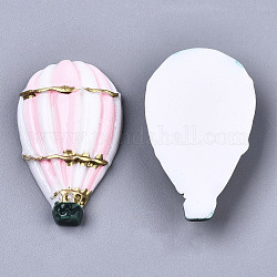 Непрозрачные кабошоны из смолы, воздушный шар, розовые, 31x19x7~8 мм
