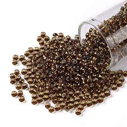Toho perline rotonde, perline giapponesi, (2152s) sasparilla foderato d'argento, 8/0, 3mm, Foro: 1 mm, circa 1110pcs/50g
