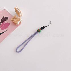 Correas de muñeca ajustables de nailon cordón de mano, para accesorios móviles, con cabujones de silicona, patrón de árboles, 19 cm