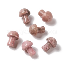 Натуральный родохрозит гуаша камень, инструмент для массажа со скребком гуа ша, для спа расслабляющий медитационный массаж, грибовидный, 20~21x15~15.5 мм