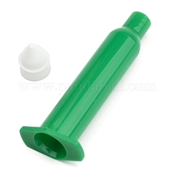 Kunststoff-Dosierspritzen, mit Kolben, grün, 77x29x17 mm, Bohrung: 2 mm, Kolben: 13x17 mm, Kapazität: 5 ml (0.17 fl. oz)