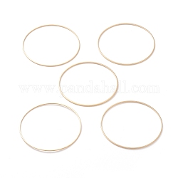 Латунные соединительные колечки, долговечный, круглые кольца, реальный 24k позолоченный, 50x1 мм, внутренний диаметр: 48 мм