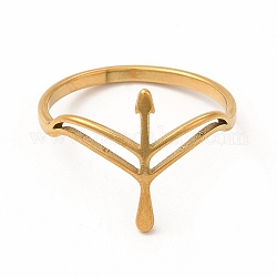 304 полое кольцо из нержавеющей стали для женщин, золотые, внутренний диаметр: 18 мм