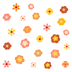 PVC Wall Stickers, Wall Decoration, Flower Pattern, 980x380mm