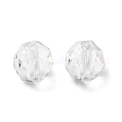 Glass Imitation Austrian Crystal Beads, Faceted, Round, Clear, 6mm, Hole: 1mm