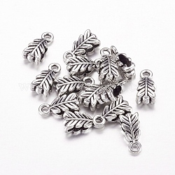 Stile tibetano barre pendente,  cadmio& piombo libero, argento antico, 14x6.5x4.5mm, Foro: 2 mm