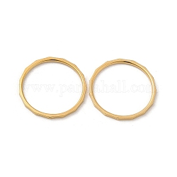Ионное покрытие (ip) 304 кольцо на палец из нержавеющей стали, золотые, размер США 7 (17.3 мм)