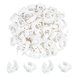 Colliers de serrage en plastique, colliers de serrage, blanc, 38.5x42x15mm, Trou: 4.5mm
