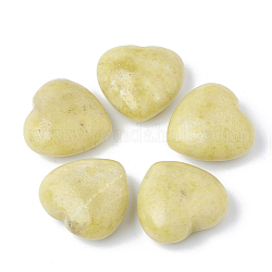 Натуральный перидот сердце любовные камни, карманные пальмовые камни для балансировки рейки, 29~29.5x30~30.5x15 мм