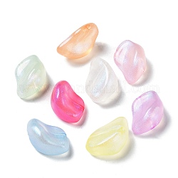 Transparente Acryl Perlen, leuchtende Perlen, Leuchten im Dunkeln, Mischfarbe, 18x12x22 mm, Bohrung: 2.2 mm, ca. 200 Stk. / 500 g
