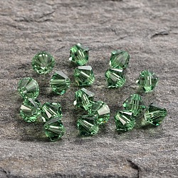 Abalorios de cristal austriaco, 5301 5 mm, bicono, Erinite, tamaño: aproximamente 5 mm de largo, 5 mm de ancho, agujero: 1 mm