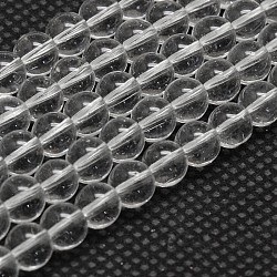 Imitare cristallo austriaco rotonde fili di perline, grado aa, chiaro, 10mm, Foro: 1 mm, circa 40pcs/filo, 15 pollice (38 cm)