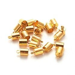Messing Endkappen für Kord, Nickelfrei, golden, 9.5x6 mm, Bohrung: 1.1 mm, 5.5 mm Innen Durchmesser