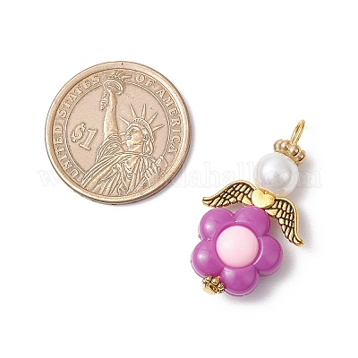 Акриловые подвески в виде ангелов PALLOY-JF03966-02-1