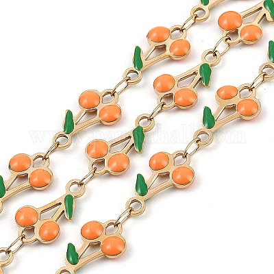 Ионное покрытие (ip) 304 нержавеющая сталь эмалированная вишневая цепь CHS-Z003-01G-01-1