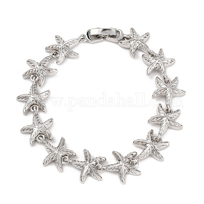 Латунь ссылка браслеты для женщин BJEW-H209-01P-1