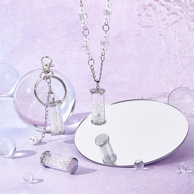 4шт прозрачные стеклянные подвески GLAA-UN0001-05-1