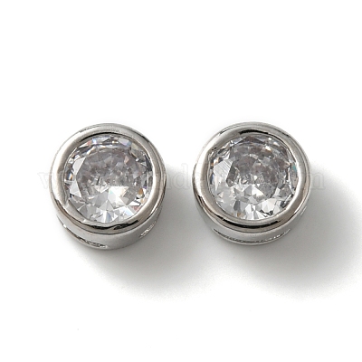 Реечное покрытие латунь микро паве кубический цирконий слайд подвески KK-C020-13P-1