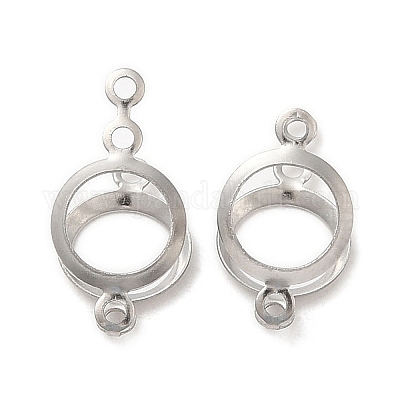 Оправы для кабошонов из не тускнеющей нержавеющей стали 316 STAS-C077-04P-1