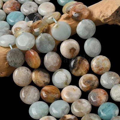 Натуральный цветок амазонитовые бусины пряди&nbsp;G-L648-B13-15mm-1