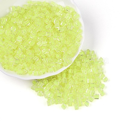 Прозрачные внутри цветные стеклянные бусины SEED-T007-11J-1