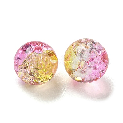 Прозрачные стеклянные бусины с кракелем GLAA-L046-01B-36-1