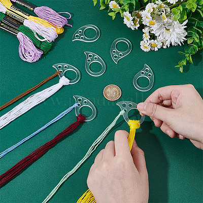 30 шт. акриловые доски для намотки ниток AJEW-GA0008-06B-1