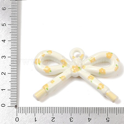 Непрозрачные печатные акриловые подвески&nbsp;MACR-I040-01J-1